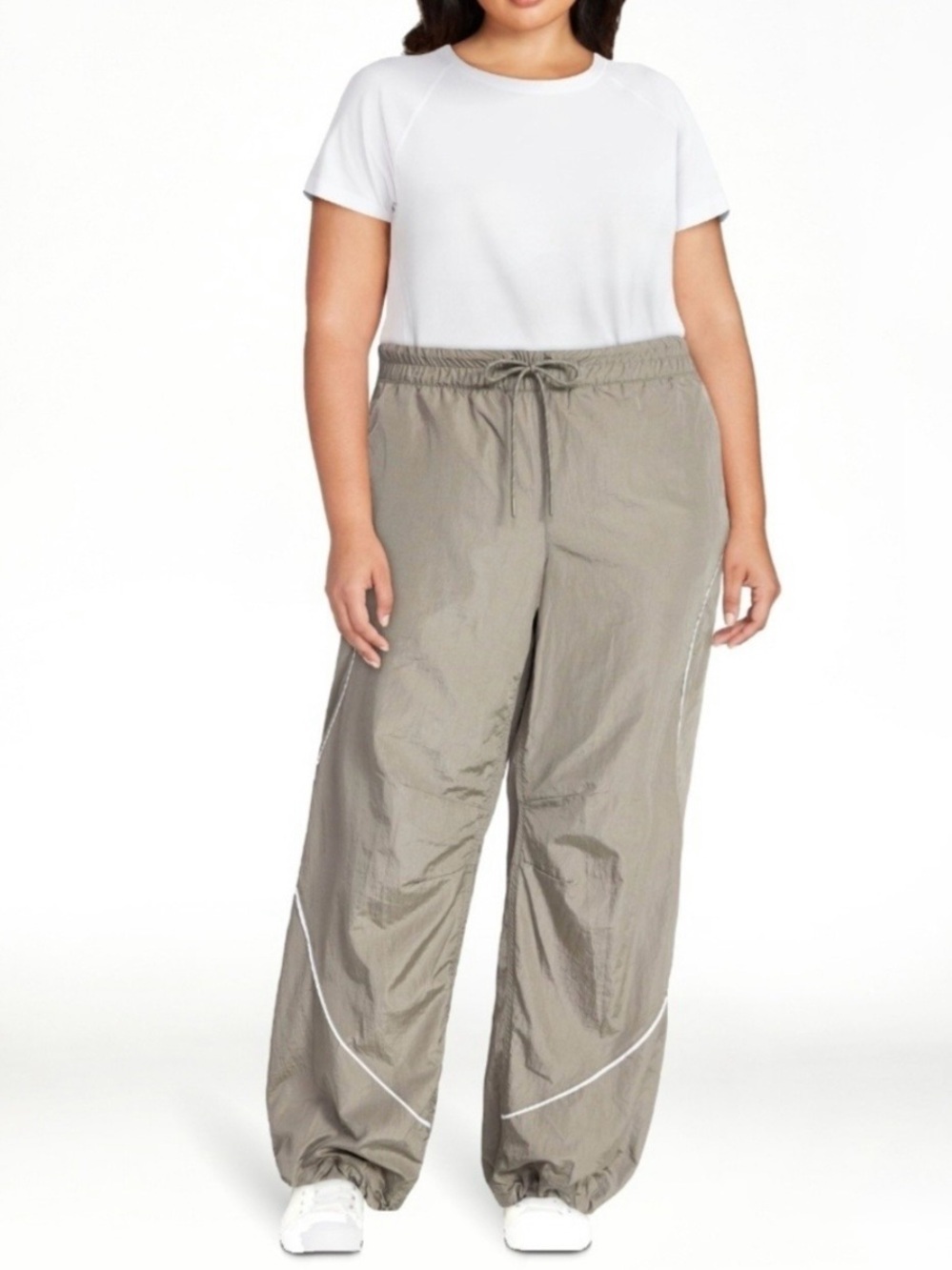 Avia Windbreaker Golf Pants in Taupe Grey Fog women’s size XXL